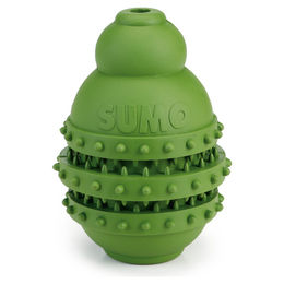 Beeztees Sumo Play Dental Kauspielzeug für Hunde aus Naturkautschuk Grün Größe M - 1 Stk. – Bild 1 von 6