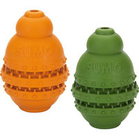 Produktbild von Beeztees Sumo Play Dental Kauspielzeug für Hunde aus Naturkautschuk Orange Größe L