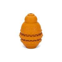 Produktbild von Beeztees Sumo Play Dental Kauspielzeug für Hunde aus Naturkautschuk Orange Größe M - 1 Stk.