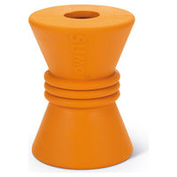 Produktbild von Beeztees Sumo Play Diabolo Hundespielzeug aus Kautschuk Orange 10x7cm - 1 Stk.
