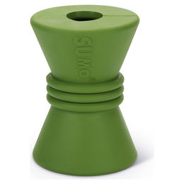 Beeztees Sumo Play Diabolo Hundespielzeug aus Naturkautschuk grün 10x7cm – Bild 1 von 4