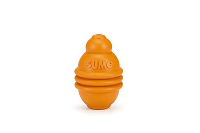 Beeztees Sumo Play Hundespielzeug aus Gummi Orange Größe M zur Zahnpflege und Intelligenzförderung - 1 Stk. – Bild 1 von 5