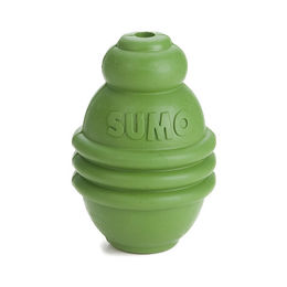 Produktbild von Beeztees Sumo Play Intelligenzspielzeug aus Naturkautschuk grün Größe S