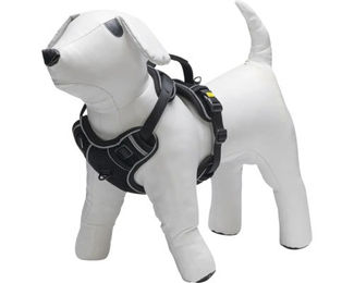 Beeztees Supreme Parinca Y-Geschirr für Hunde Schwarz Nylon 76 - 96 cm – Bild 1 von 8