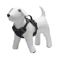 Produktbild von Beeztees Supreme Parinca Y-Geschirr für Hunde Schwarz Nylon 76 - 96 cm