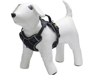 Beeztees Supreme Y Hundegeschirr Parinca Schwarz aus Nylon 38-51 cm – Bild 1 von 6