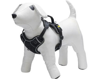 Beeztees Supreme Y Hundegeschirr Parinca Schwarz aus Nylon 40-61 cm – Bild 1 von 7