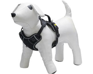 Beeztees Supreme Y Hundegeschirr Parinca Schwarz aus Nylon 60-81 cm – Bild 1 von 7
