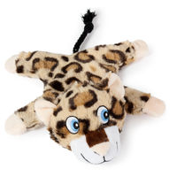 Produktbild von Beeztees Taki Safari Plüschspielzeug für Hunde und Katzen mit Squeaker, Braun, 18cm