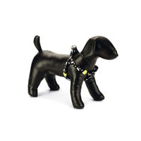 Produktbild von Beeztees Thunder Hundegeschirr aus Nylon in Schwarz, verstellbar 26-40 cm