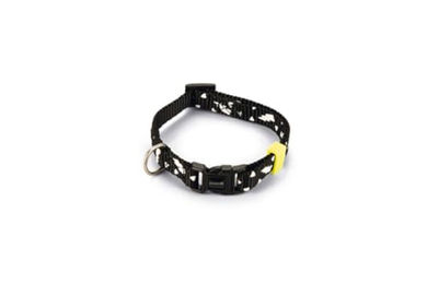 Beeztees Thunder Hundehalsband aus Nylon in Schwarz, 20-30 cm x 10 mm – Bild 1 von 2