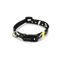 Produktbild von Beeztees Thunder Hundehalsband aus Nylon Schwarz für große Hunde