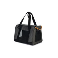 Produktbild von Beeztees Transportbox Syra Hund Tragetasche aus Polyester in Schwarz Rosa Grau 2000 g - 2 kg