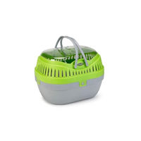 Produktbild von Beeztees Travica Transportbox für Nagetiere aus Kunststoff grün/grau 27x20x20 cm