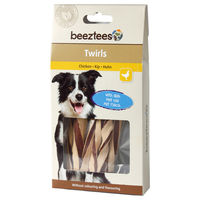 Produktbild von Beeztees Twirls Belohnungssnack Huhn und Fisch ohne Farb- und Aromastoffe 8 x 70 g - 8 x 70 g