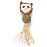 Produktbild von Beeztees Uily Catnip Katzenspielzeug aus Plüsch Braun 16 cm