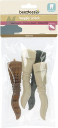 Beeztees Veggie Zahnpflege-Snack vegan und glutenfrei ohne tierisches Protein 4 x 13 cm – Bild 1 von 2