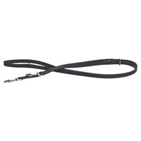 Produktbild von Beeztees Verstellbare Hundeleine Balacron Ax aus Kunstleder Schwarz - 300 cm