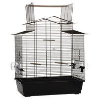 Produktbild von Beeztees Vogelkäfig Big Iza 3 Open für Vögel Schwarz Metall 59 x 38 x 65 cm