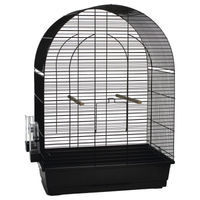 Produktbild von Beeztees Vogelkäfig Big Lucie für Vögel Schwarz 54x34x75 cm aus Metall