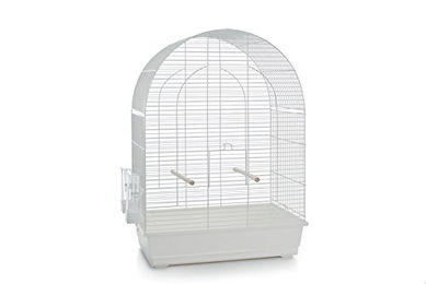 Beeztees Vogelkäfig Big Lucie Weiß aus Metall 54 x 34 x 75 cm – Bild 1 von 4