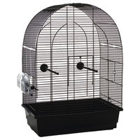Produktbild von Beeztees Vogelkäfig Lucie Fanette für Vögel aus Metall Schwarz 45 x 28 x 63 cm