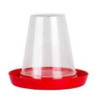 Produktbild von Beeztees Wassernapf Tränke für Küken und Wachteln aus Kunststoff 0,6 L transparent und rot
