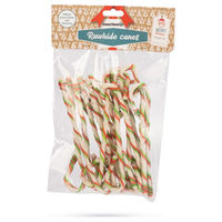 Produktbild von Beeztees Weihnachtskaustock für Hunde aus Rinderhaut 16 Stück