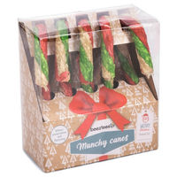 Produktbild von Beeztees Weihnachtskaustock Rind für Hunde in Geschenkbox 5 Stück