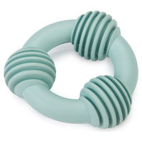 Produktbild von Beeztees Welpen Kauspielzeug Dental Ring aus Gummi Grün 60 mm
