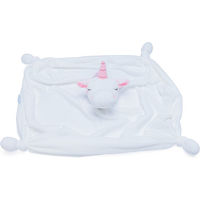 Produktbild von Beeztees Welpenkuscheltuch Einhorn Plüschspielzeug Weiß Groß 50x40x16cm