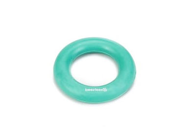 Beeztees Wurfspielzeug Ring aus Gummi Grün Türkis - 9 cm – Bild 1 von 2