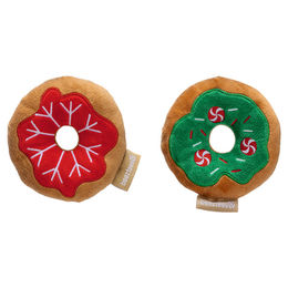 Beeztees Xmas Donuts Plüschspielzeug für kleine Hunde bunt – Bild 1 von 3