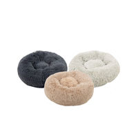 Produktbild von Beeztees Yali Hundebett aus Plüsch in Beige 50 cm Durchmesser - 50 cm
