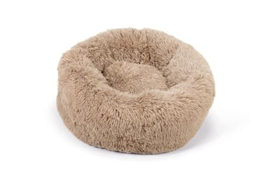 Beeztees Yali Hundebett aus Plüsch in Beige Durchmesser 60 cm - 60 cm – Bild 1 von 3