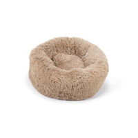Produktbild von Beeztees Yali Hundebett aus Plüsch in Beige Durchmesser 60 cm - 60 cm