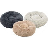 Produktbild von Beeztees Yali Hundebett aus Plüsch in Grau 50 cm - 50 cm