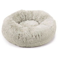 Produktbild von Beeztees Yali Hundebett aus Plüsch in Grau mit Durchmesser 60 cm