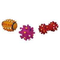 Produktbild von Beeztees Yayaus Hundespielzeug aus Latex mit Quietschfunktion für Welpen und kleine Hunde Bunt