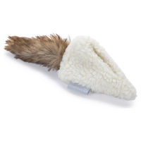 Produktbild von Beeztees Yeti Katzenkissen mit Catnip aus Plüsch weiß 20 x 7 x 7 cm