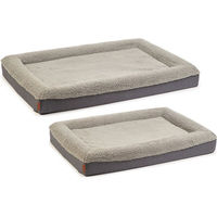Produktbild von Beeztees Yura Orthopädisches Hundebett mit Memory Foam in Grau 100 x 70 cm