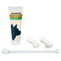 Produktbild von Beeztees Zahnbürste und Zahnpasta Set für Hunde zur Zahnpflege aus Kunststoff