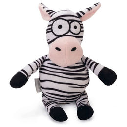 Beeztees Zebra Yip Hundespielzeug aus Plüsch Schwarz Weiß – Bild 1 von 3