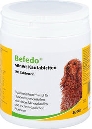 Befedo Minvit Kautabletten für Hunde mit Vitaminen und Mineralstoffen zur Rekonvaleszenz 540 Stück – Bild 1 von 1