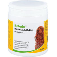 Produktbild von Befedo Minvit Kautabletten für Hunde mit Vitaminen und Mineralstoffen zur Rekonvaleszenz 540 Stück