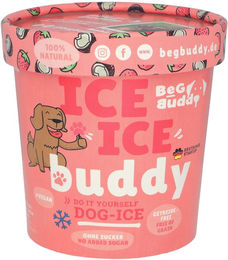 BeG Buddy Hundeeis Erdbeere und Kokos ohne Zuckerzusatz für alle Altersstufen - 66 g – Bild 1 von 8