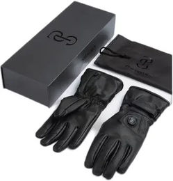 Beheizbare Winterreithandschuhe für Damen von PS of Sweden aus Leder in Schwarz XL – Bild 1 von 6