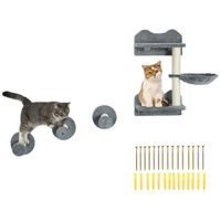 Produktbild von Beherger Katzentreppe Kletterwand Set 4-teilig für Katzen Indoor mit Kratzbaum