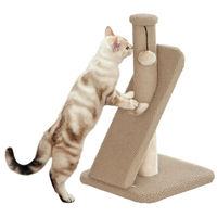 Produktbild von Beherger Kratzbaum für Katzen mit Kratzbrett, Spielball und Sisal-Noppenstruktur 54 cm