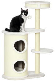 Beherger Kratzbaum für Katzen mit Kratztonne, Katzenbett und Spielzeug 59 x 35 cm – Bild 1 von 1